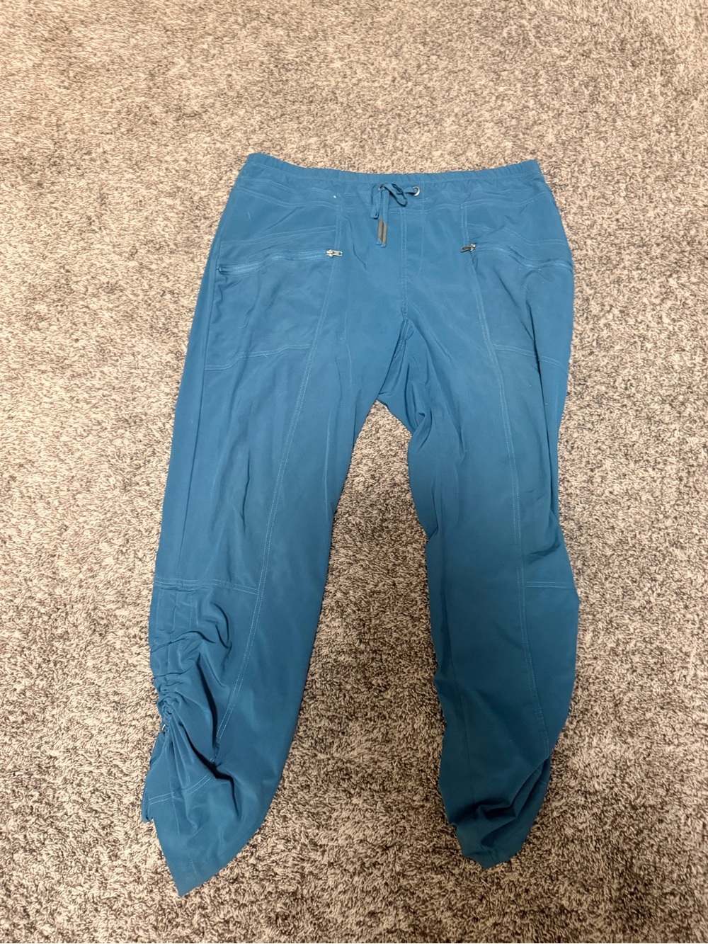 Women's Teal Drawstring Active Joggers